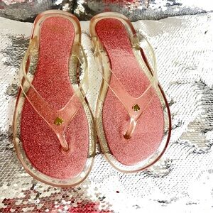 Kate Spade Pink Glitter Sandals